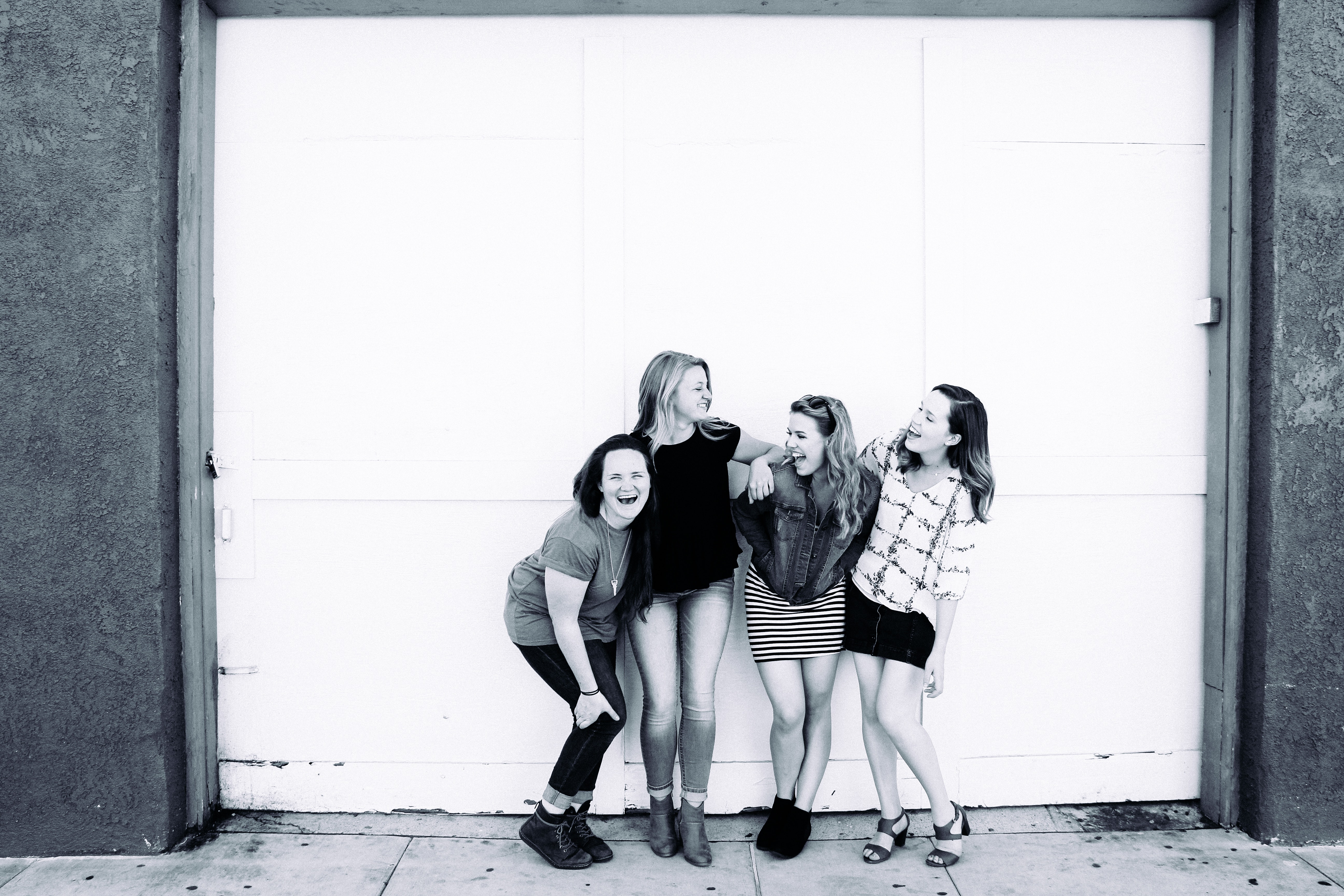 adult-black-and-white-door-friends-college