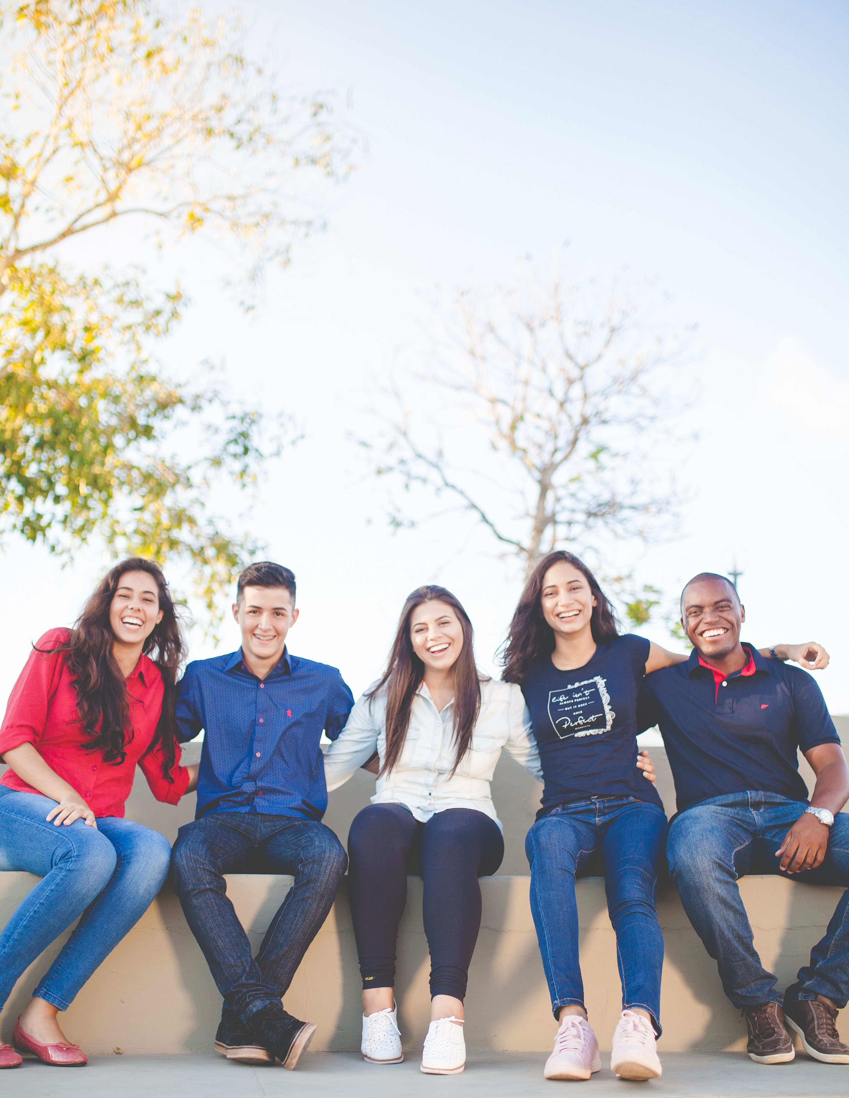 students sitting