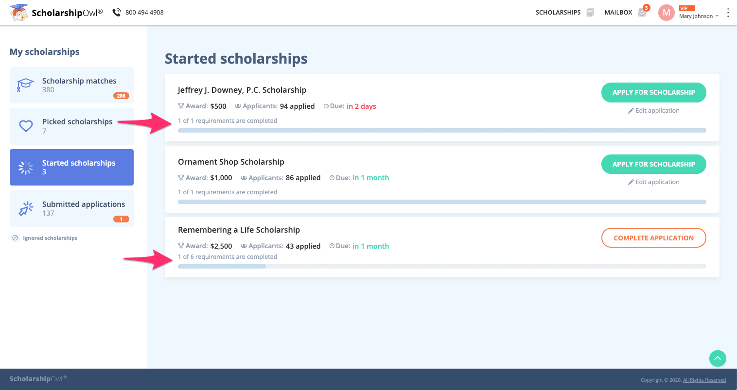 Win more scholarships