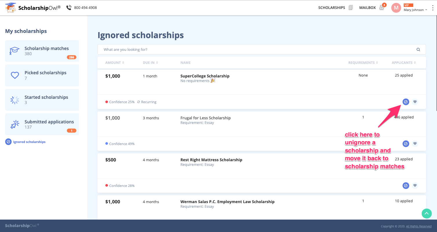 Win more scholarships